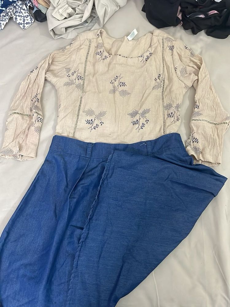 Floral Embroidered frock