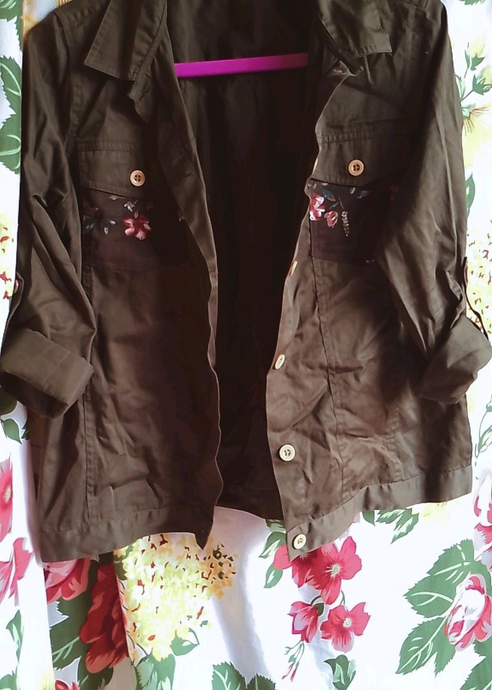 Olive T-Shirt Jacket! ❤️