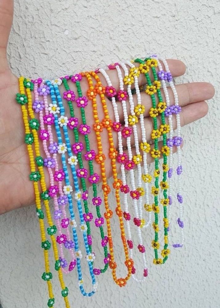Flower Beaded Necklace