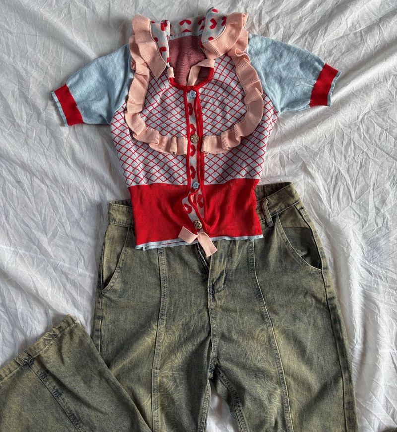 🌷🪞🪞  Vintage Crop Top 🌷🌷
