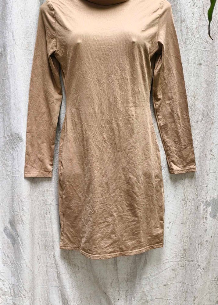 3438. Bodycon Mini Dress - Long Sleeves