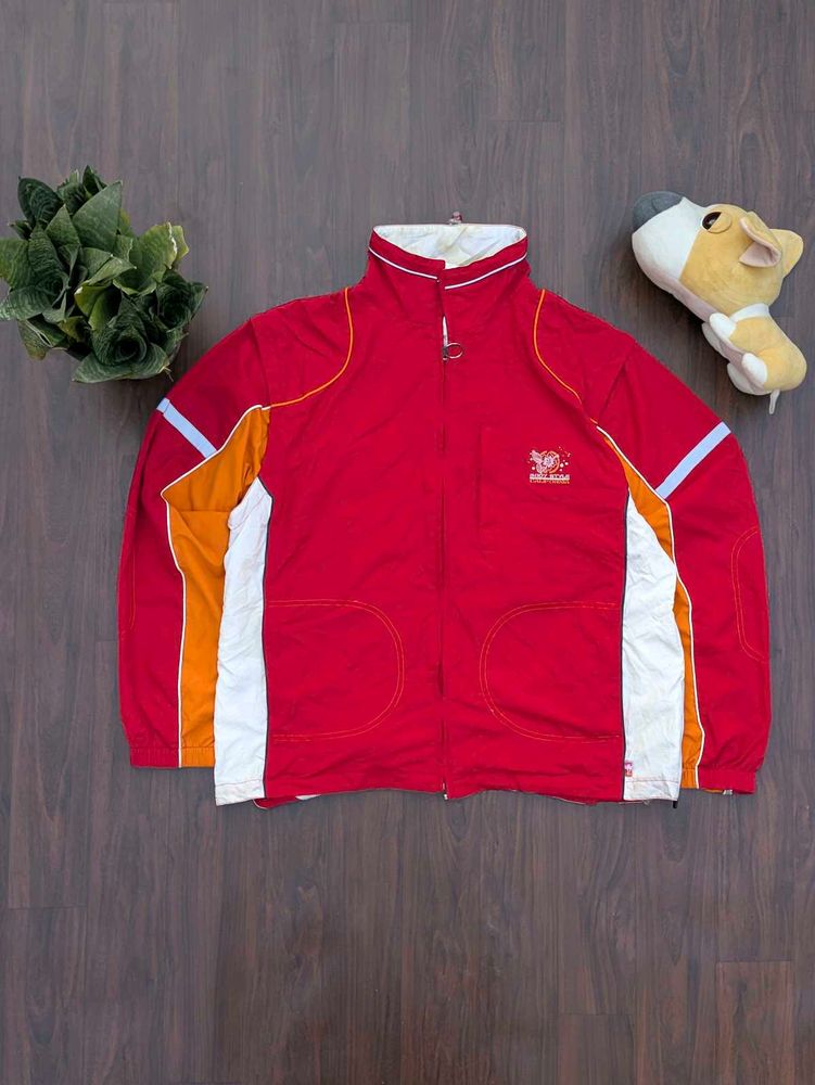Red &amp; Orange Windbreaker Jacket