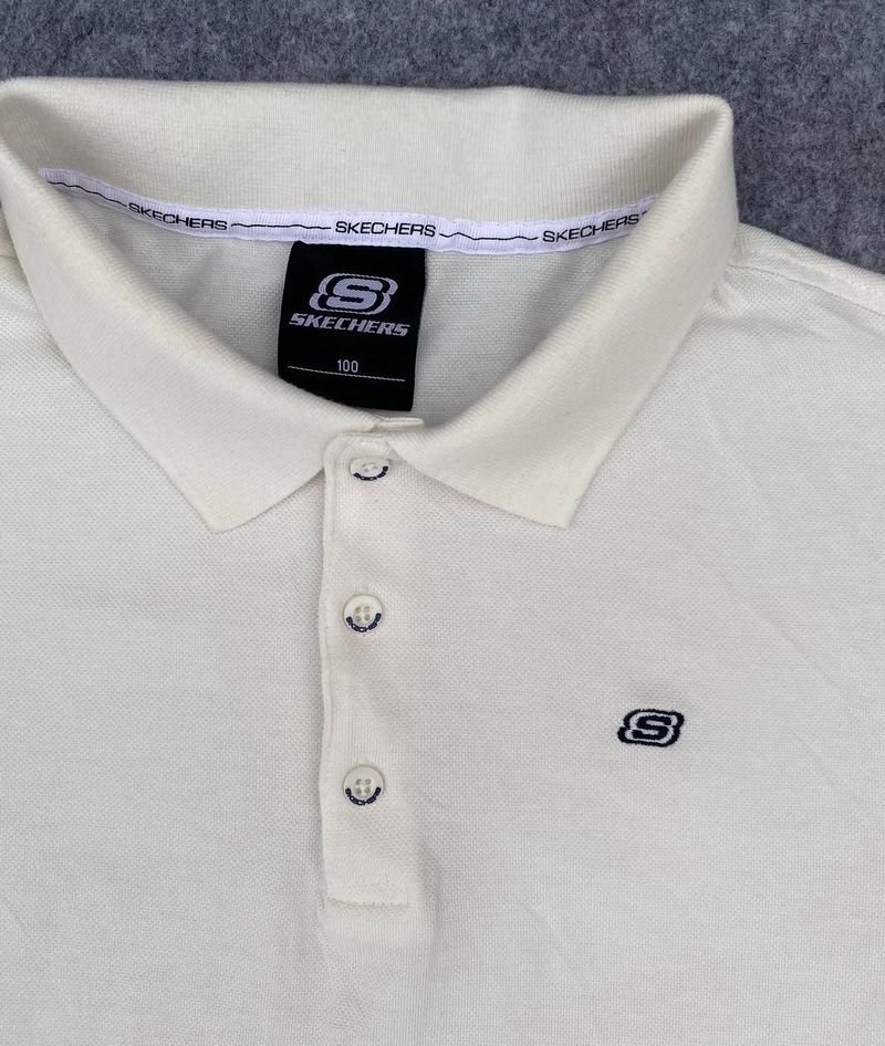 Skechers White Polo Shirt