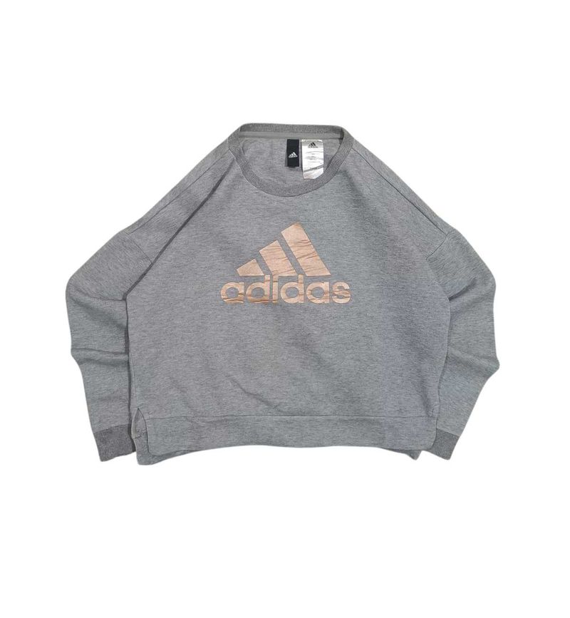Adidas Gray Logo Sweatshirt