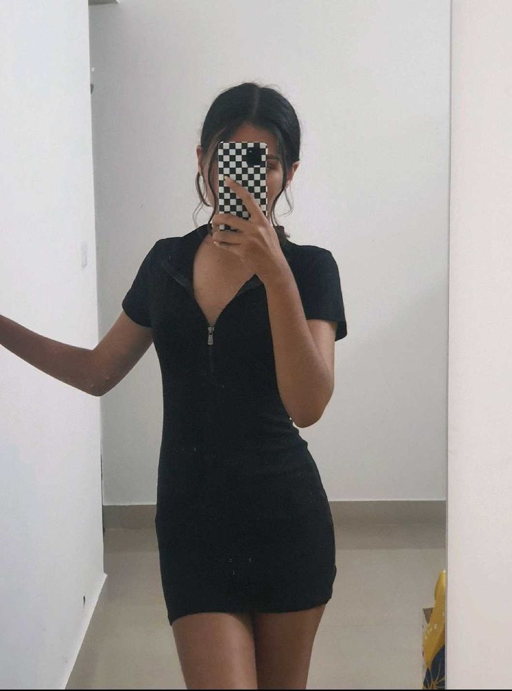 Zipper Mini Dresss