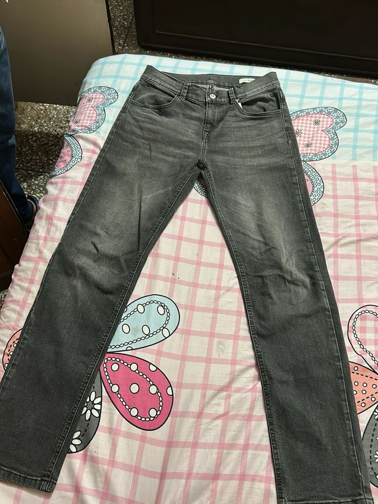 Grey Denim Jeans