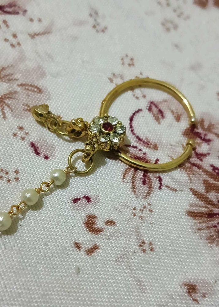 Nose Ring with Pearls
