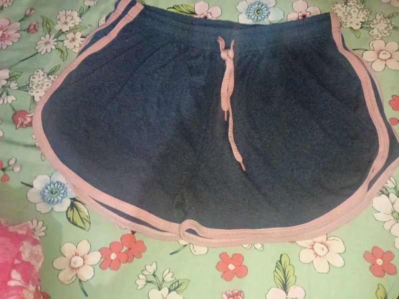 Cute Navy &amp; Pink Athletic Shorts