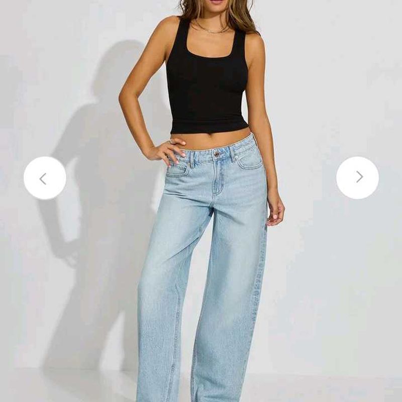 Light Wash Wide Leg Jeans