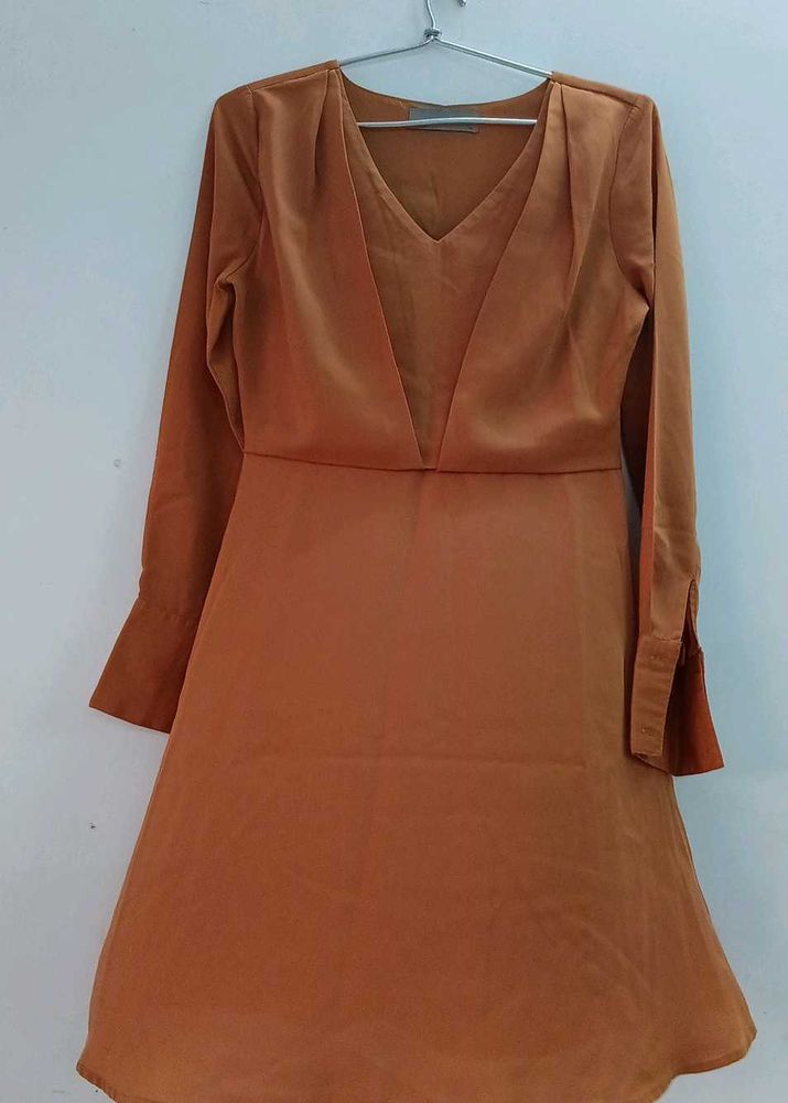 Vero Moda Formal Elegant Brown Dress