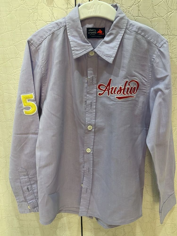 cherry crumbl boys Purple Shirt