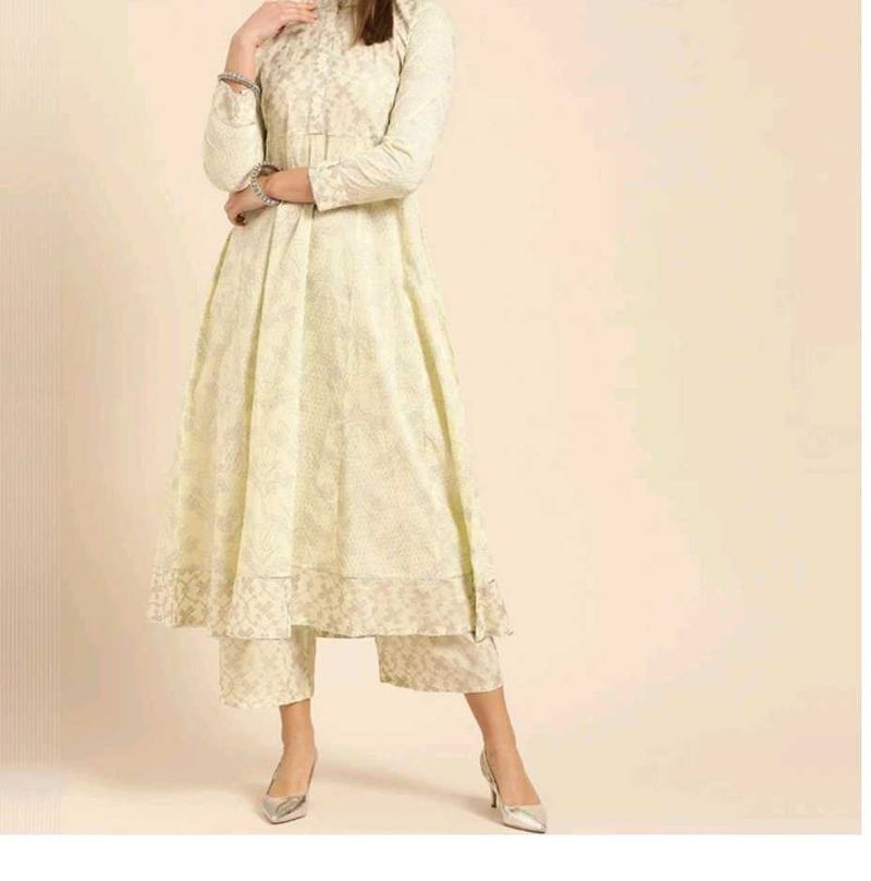 Libas Women Pure Cotton Kurta Palazzo Set