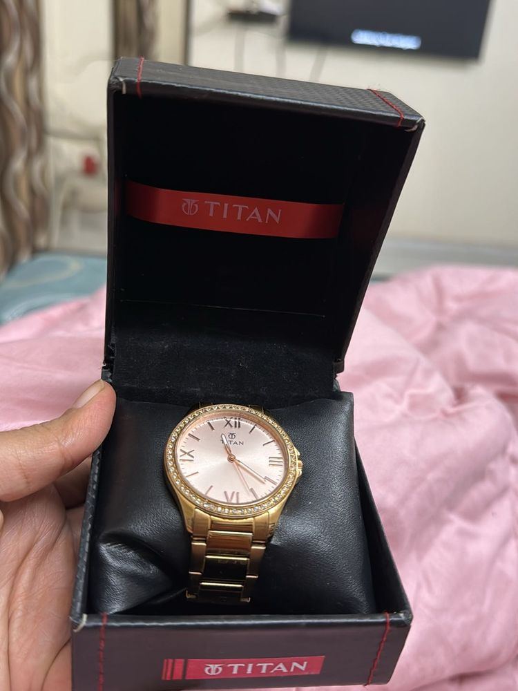 Titan Rose Gold Women's Watch
