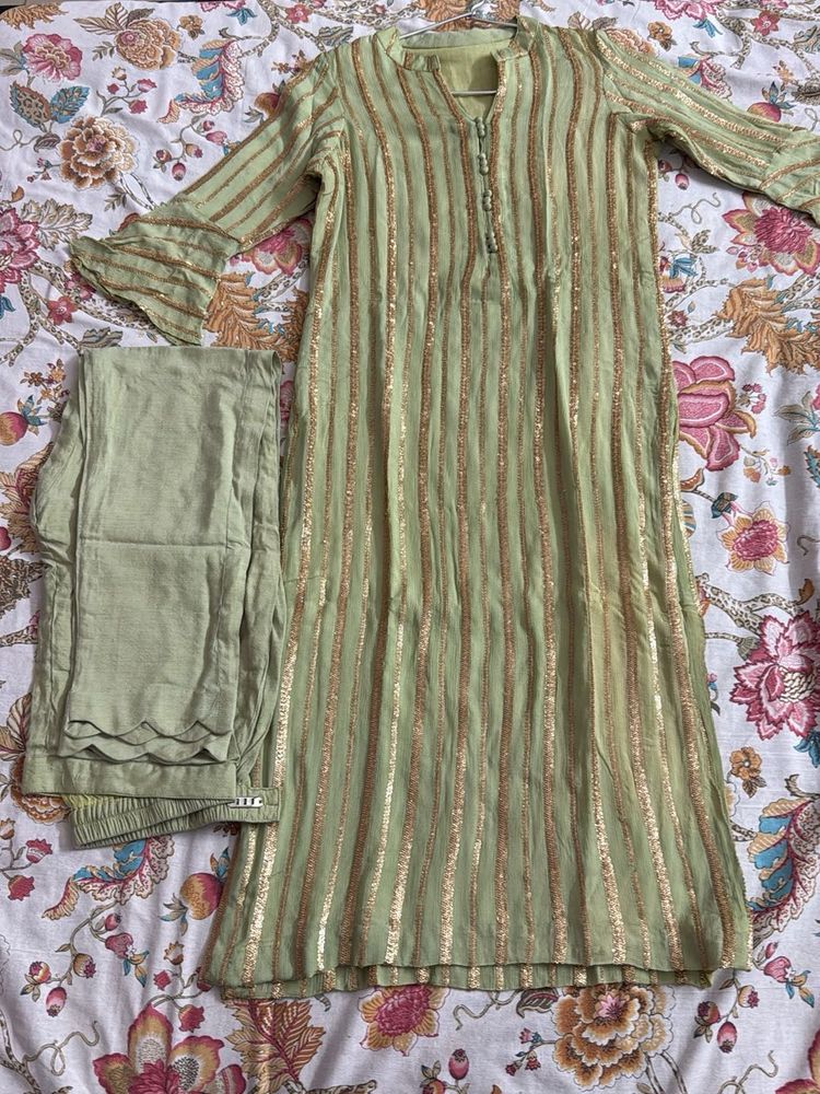 Sequin work suit set(for donation)