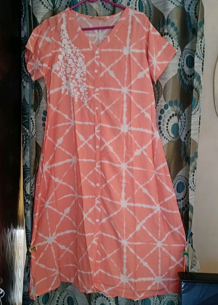 Peach Kurta