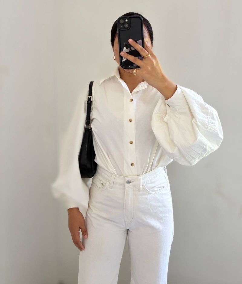 White Button-Down Shirt