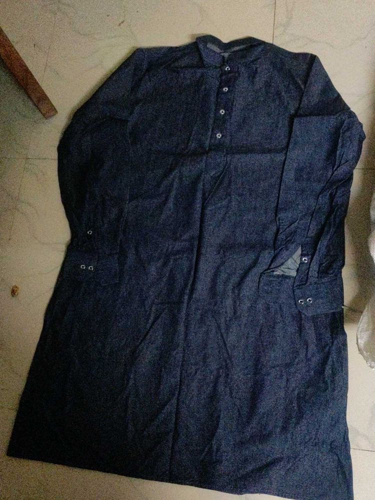 Denim Kurta