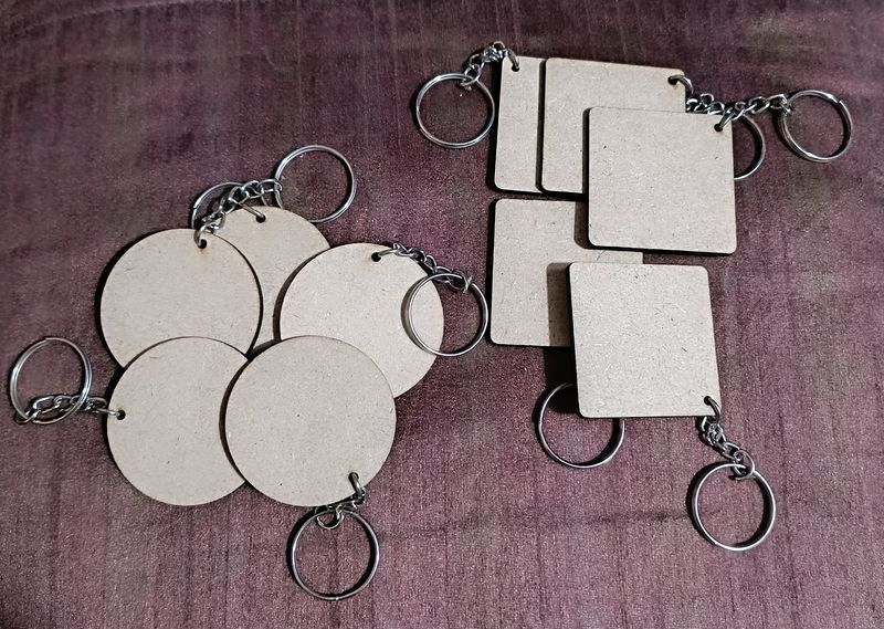 Mdf Keychains Set Of 10