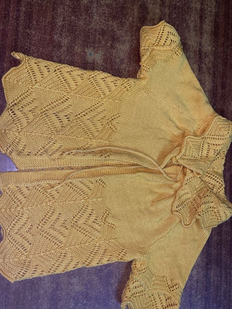 Crocheted Baby Cardigan Or Kids Shrug