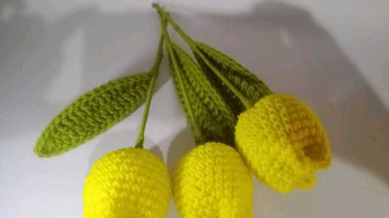 Handmade Crochet Tulip 🌷💐💐💐