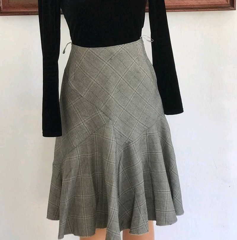 Checker Formal skirt