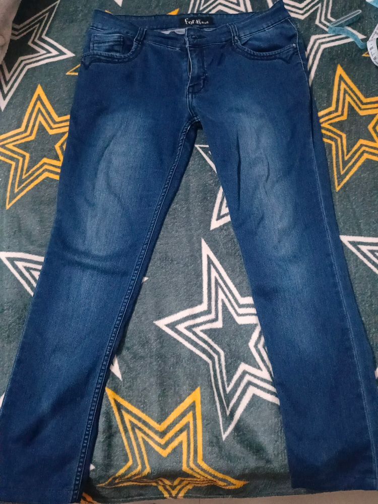 Ladies Jeans Blue Colour