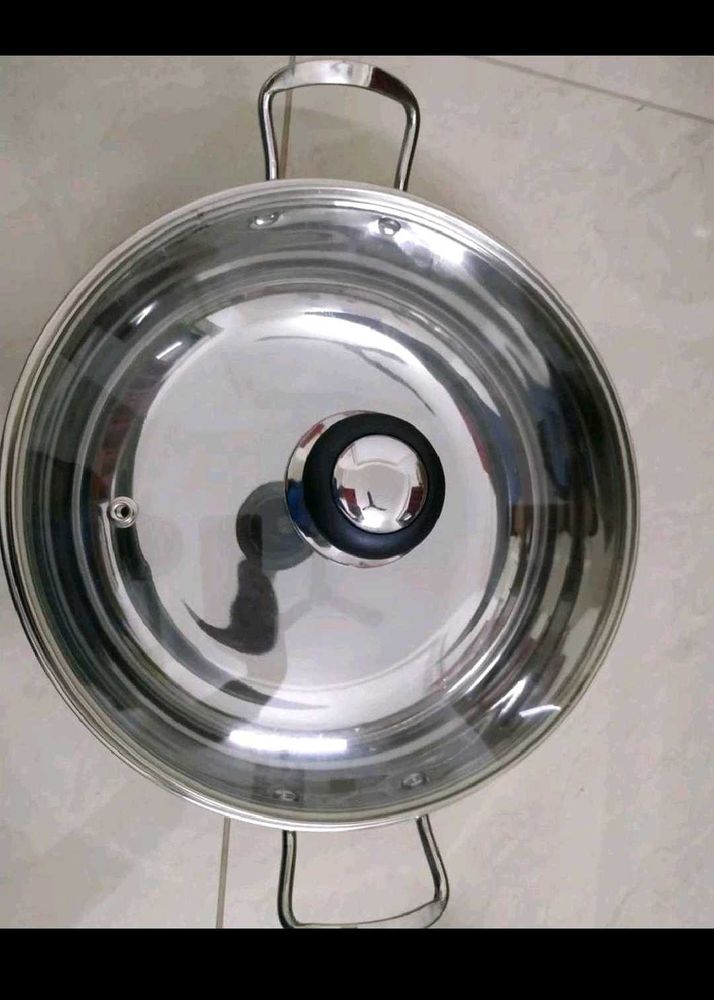 Sumeet stainless steel kadhai new with tag