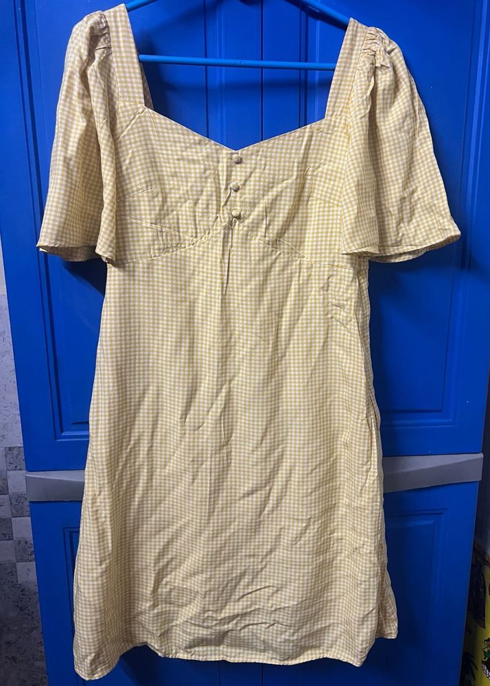 Yellow Gingham Dress