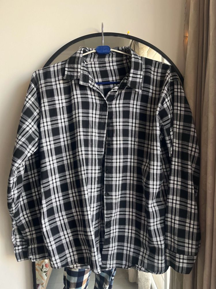 Checkered Oversized Shirt