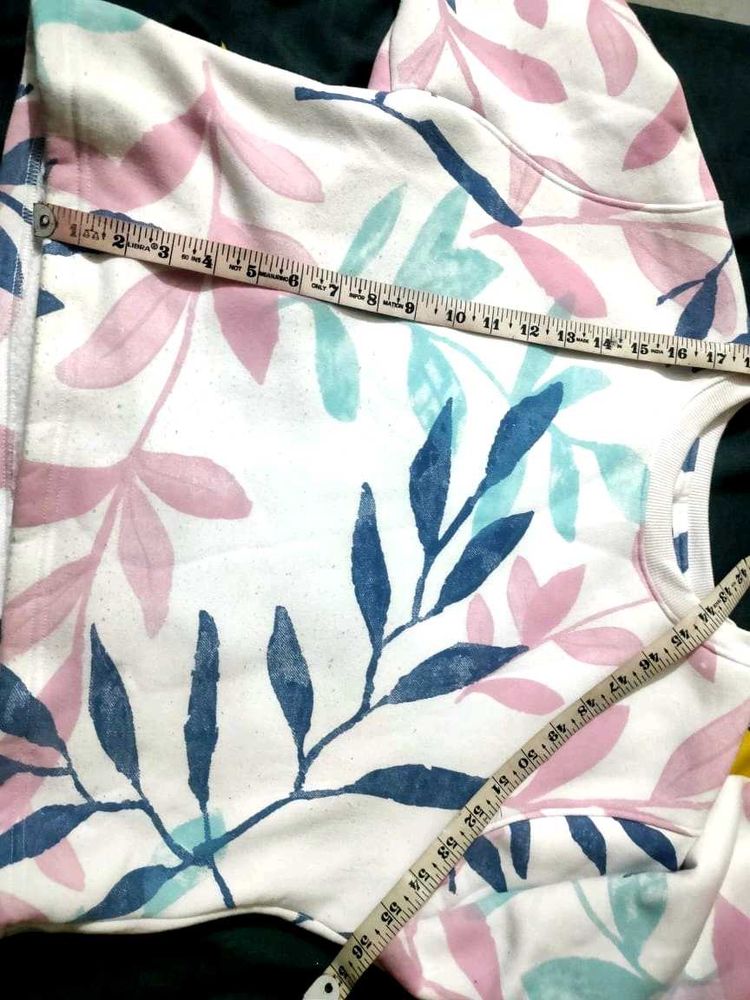 Leaf Print Sweatshirt