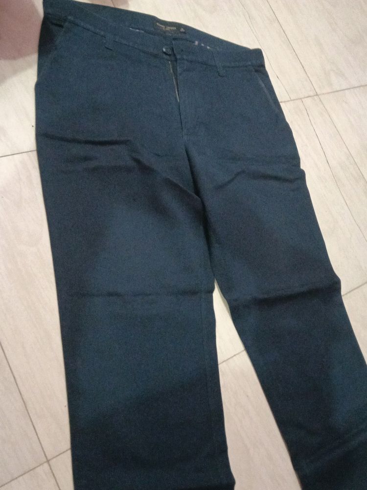Cotton Trouser Size 34 Cross Pocket Used 3-4 Times Looks Like New . Brand Burnt Umber