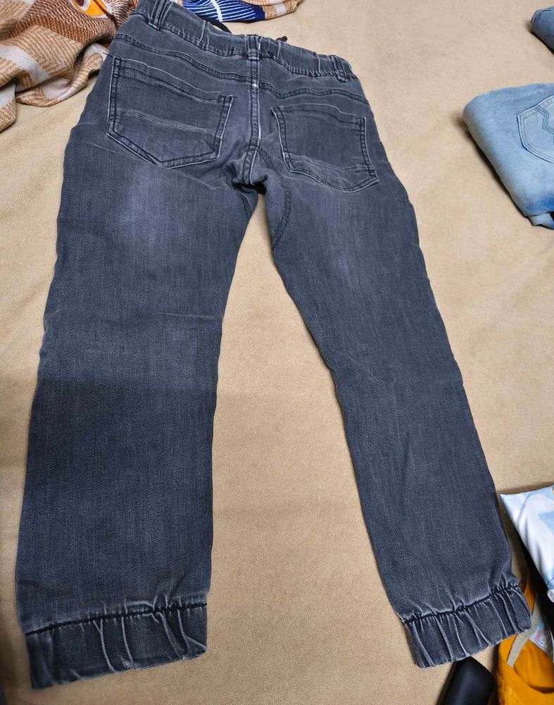 Boys&#39; Gray Denim Joggers