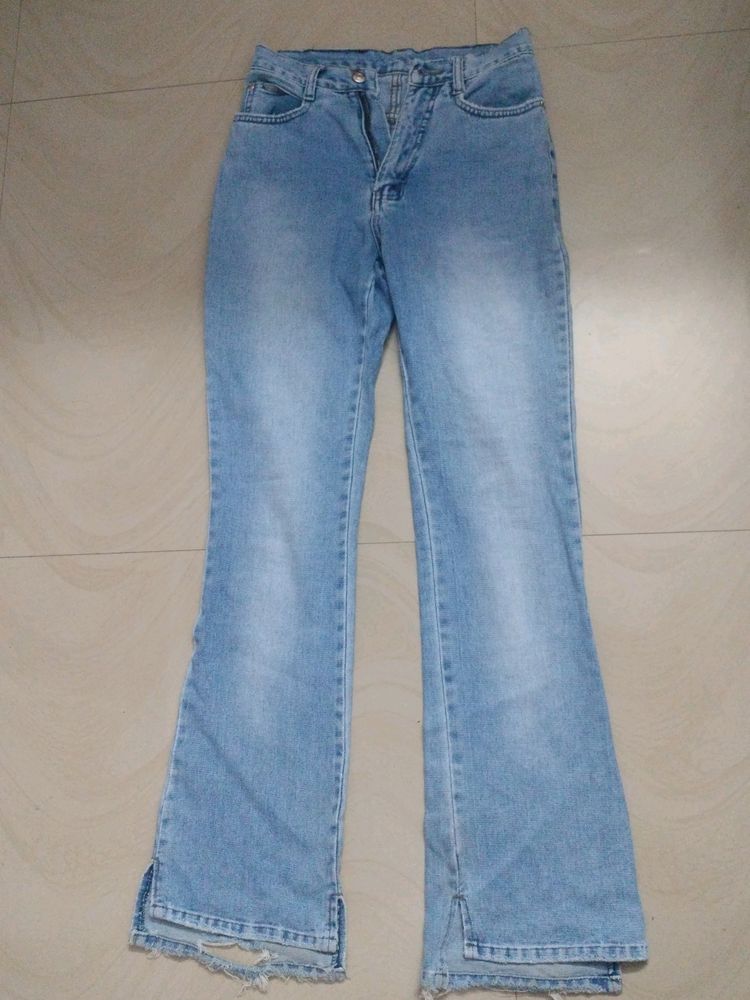 Bootcut High Rise Blue Jeans