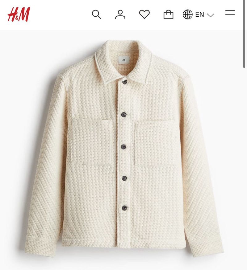 H&amp;M jacket - Unisex- Brand New (off white)