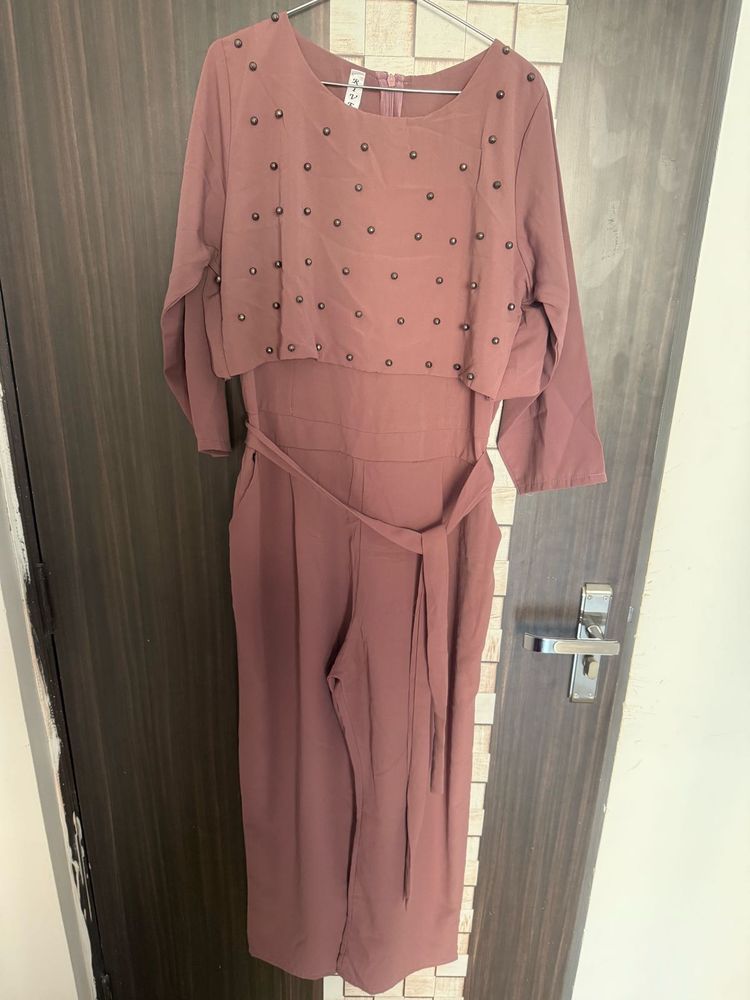 Elegant Mauve Jumpsuit