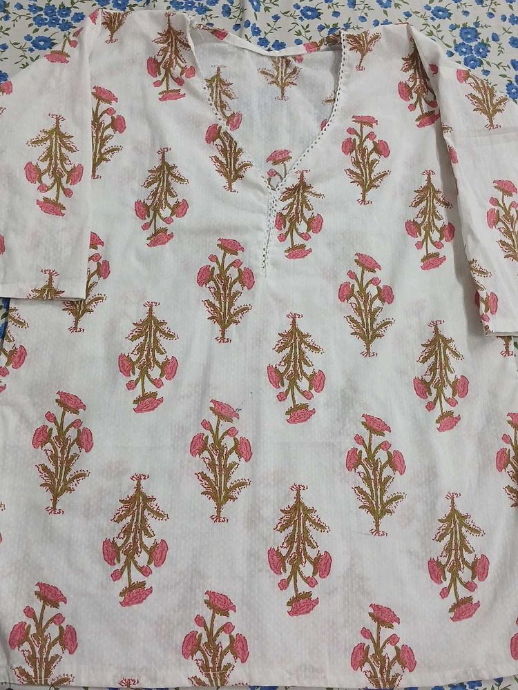 Floral Print Tunic Top