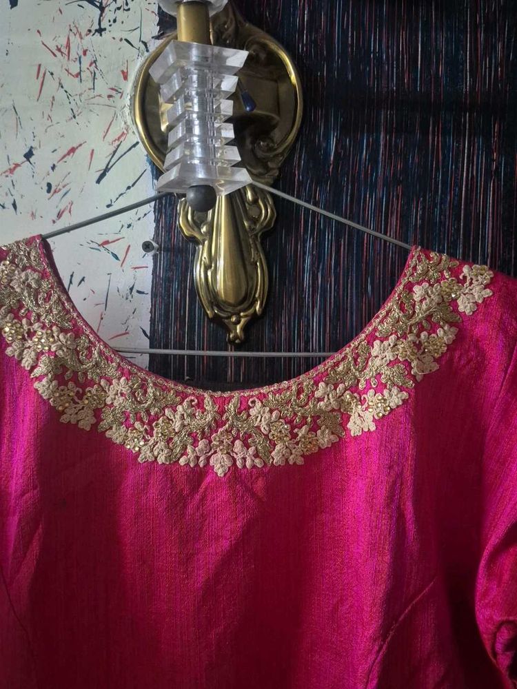 Pink Embroidered Blouse