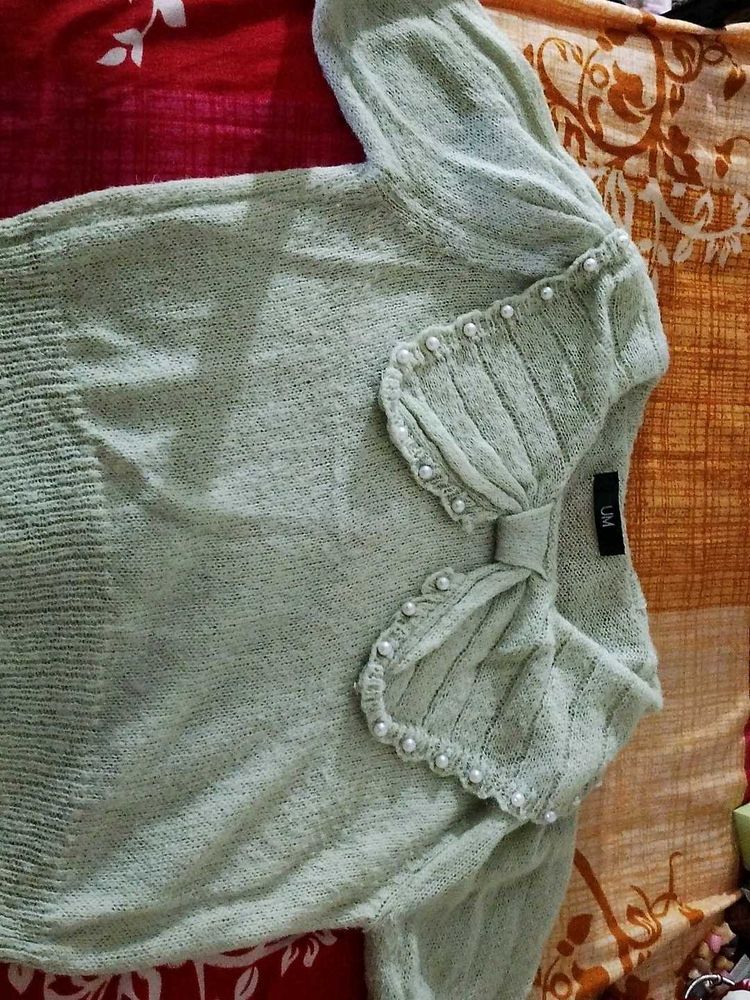 Korian Cute Light Green Top