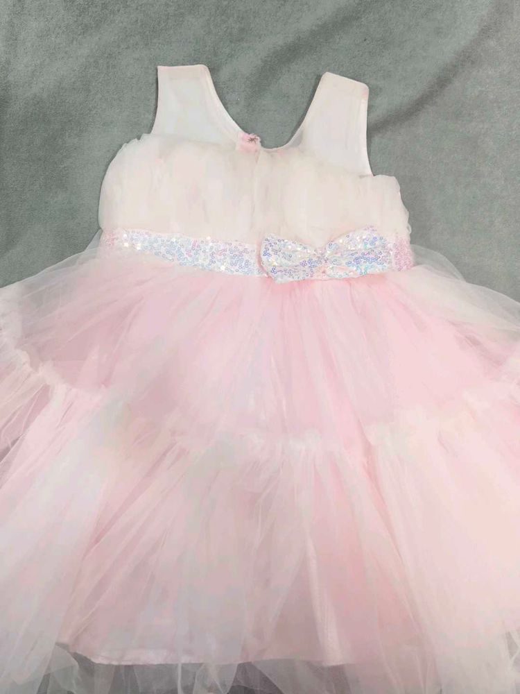 Cute Pink Tulle Party Dress