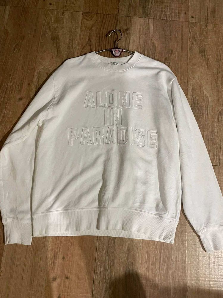 Alone In Paradise White Sweatshirt