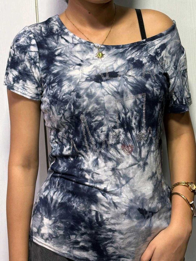 Y2K Blue Tie-dye