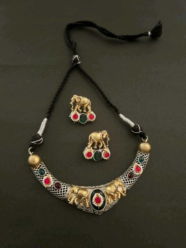 Latest New Elephant Necklace &amp; Earring Set