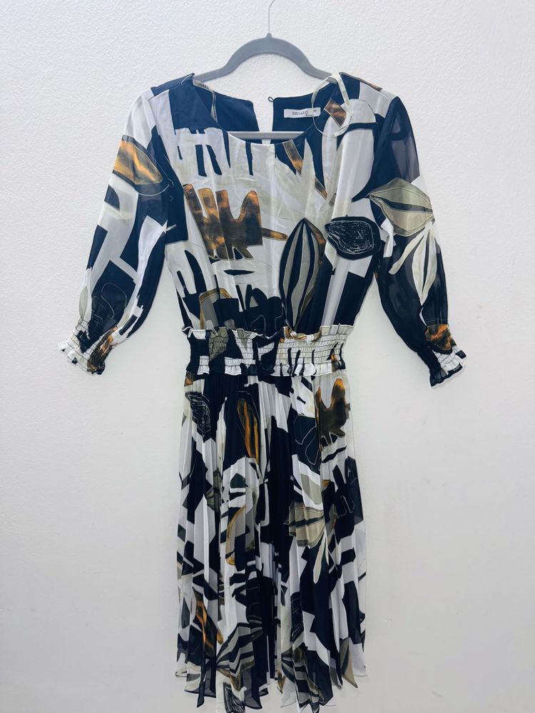 Abstract Print Dress