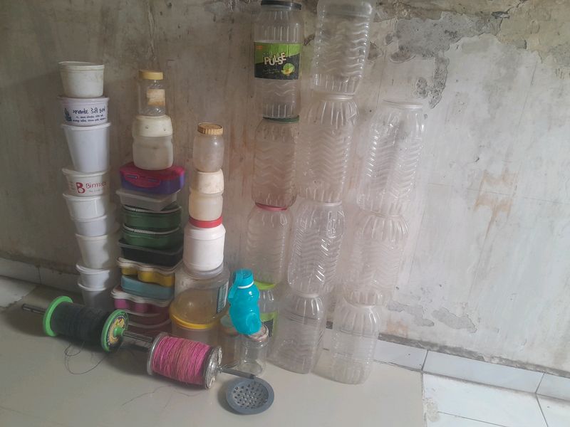 Plastic Jars To Store Masalas And More