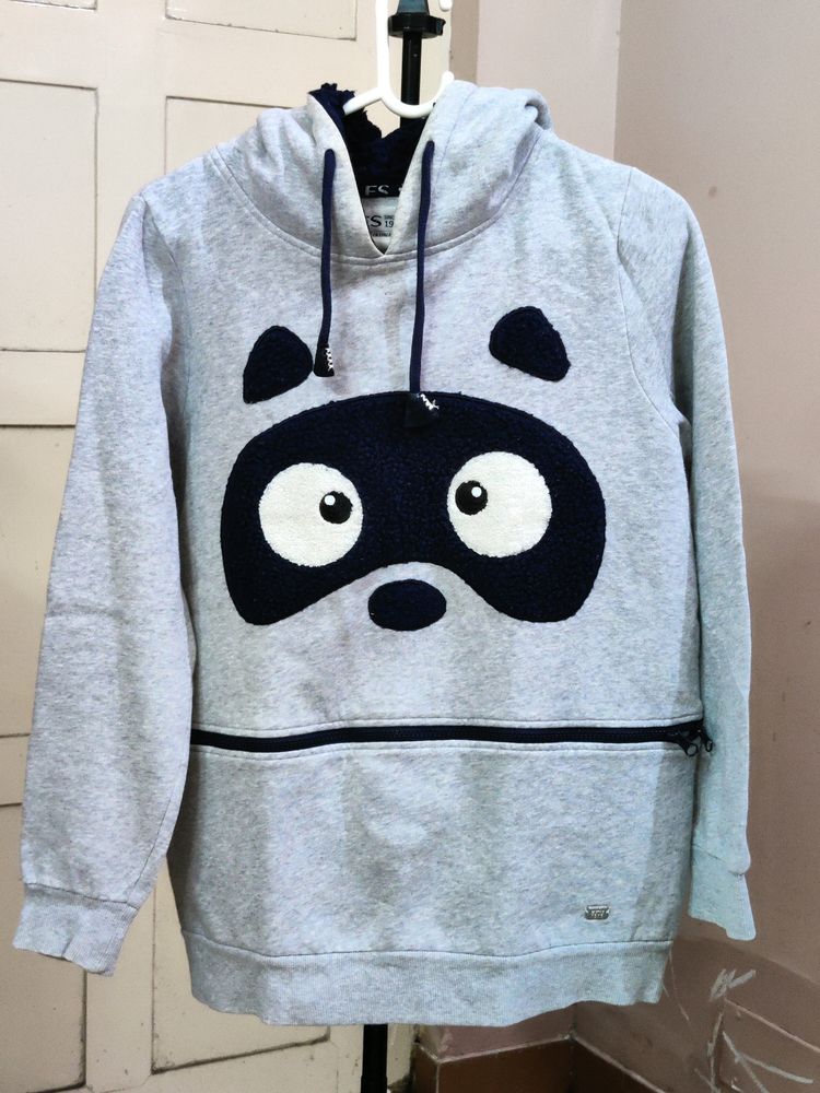 💥BUY1GET1💥 women&#39;s cute grey hoodie panda handloomed