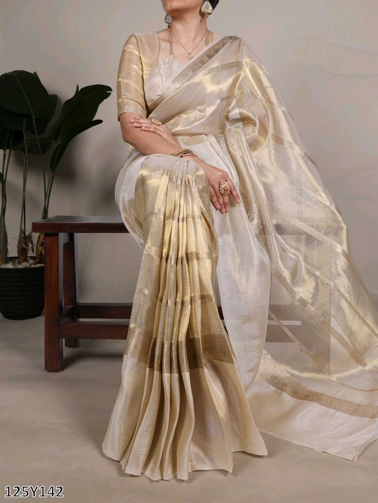 High Demanding Golden Saree Collections