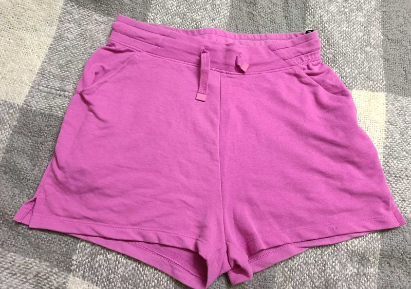 Pink Casual Shorts