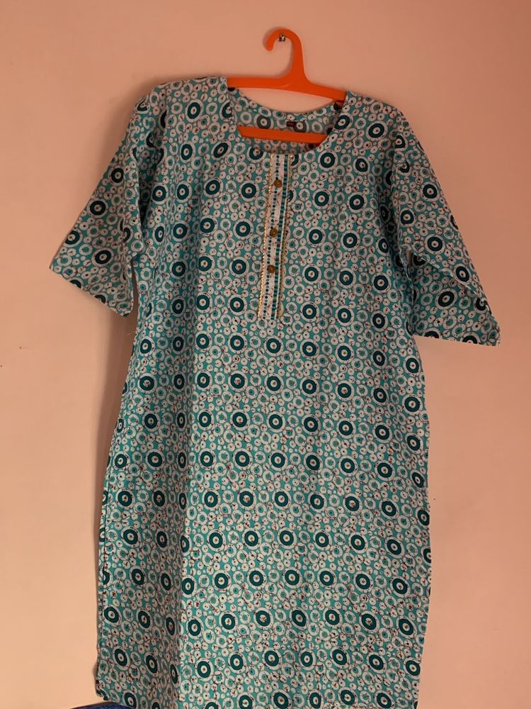 New Jaipuri Cotton  Kurta Pant Set