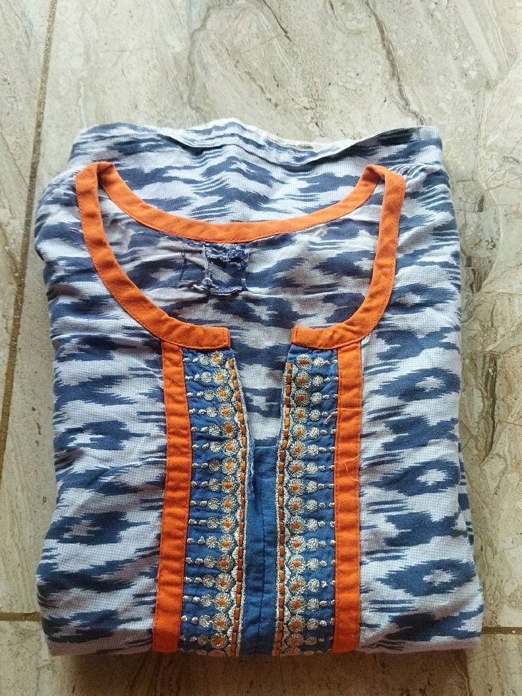 Blue Colour Kurta