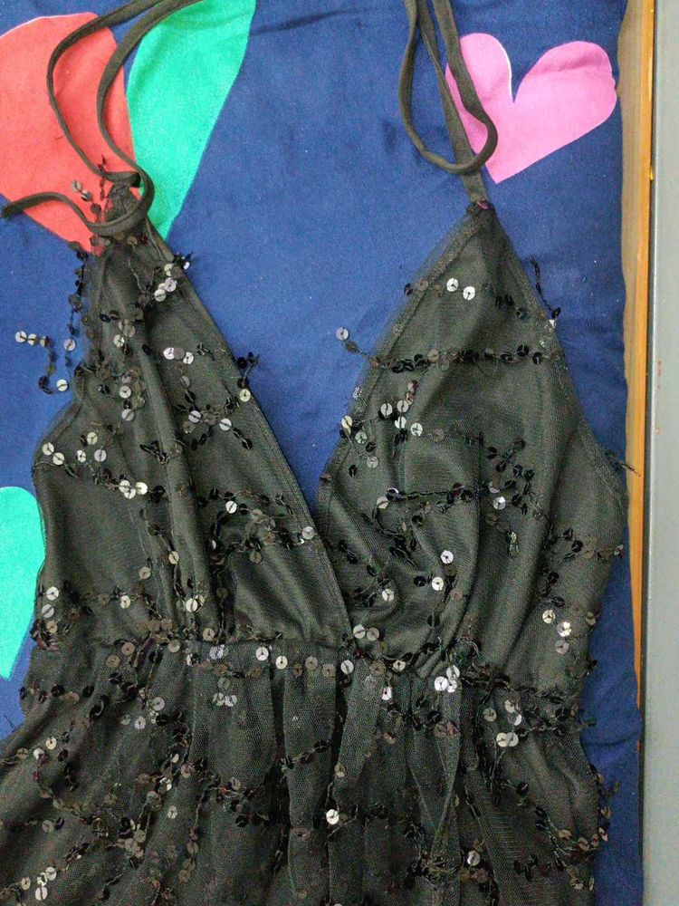 Sequin Embellished Party Dress